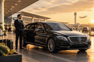 Black Drive chauffeur service FAQ executive airport transfer vehicle